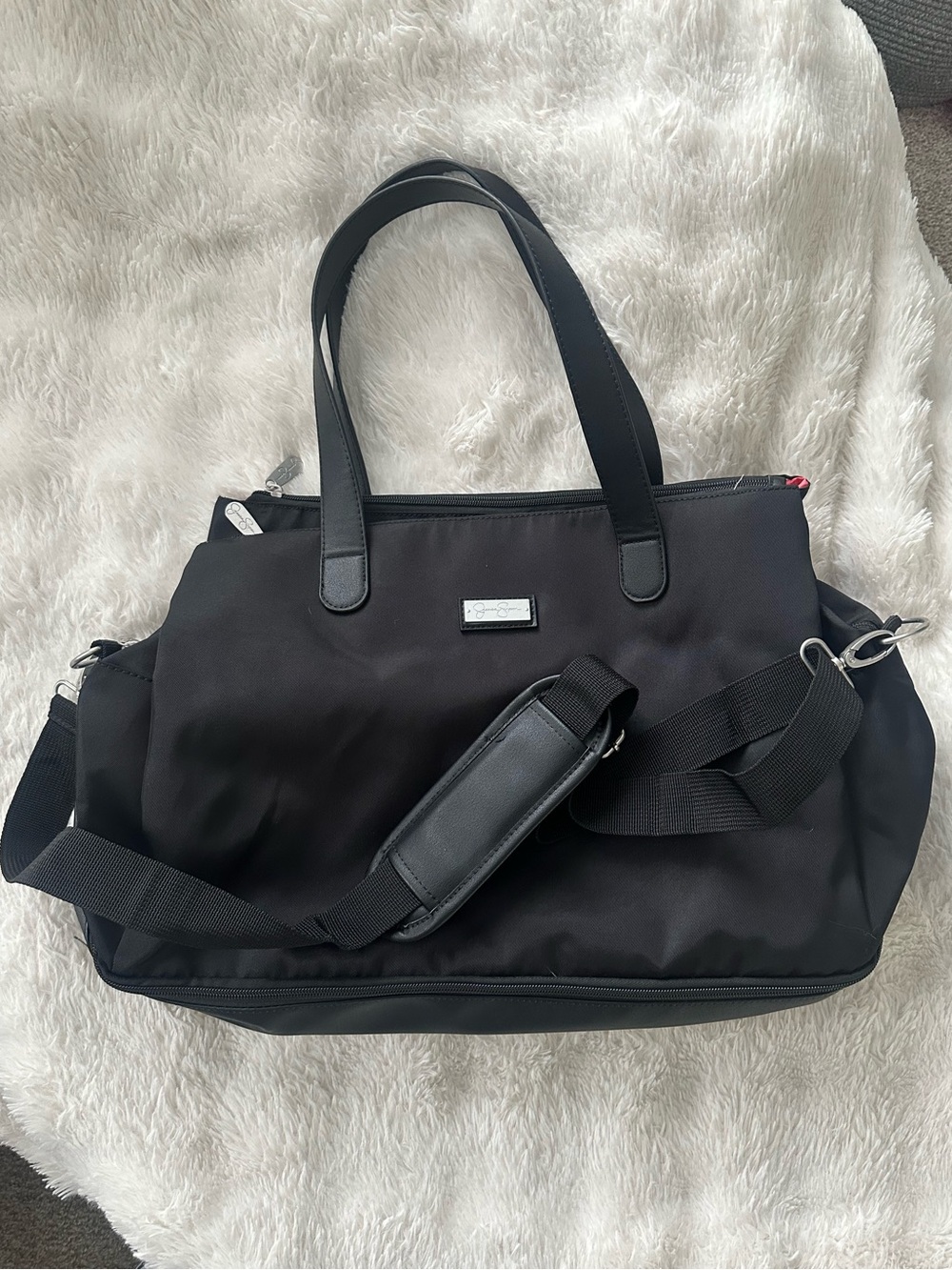 Jessica Simpson Black Travel Tote Bag